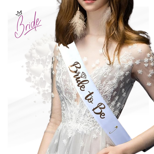 Cinta de novia - Bride to be en color dorado